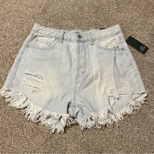 Wild Fable Light Blue Distressed Denim Shorts
